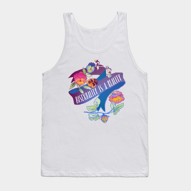 Bisexuality Is A Reality Tank Top by FabulouslyFeminist